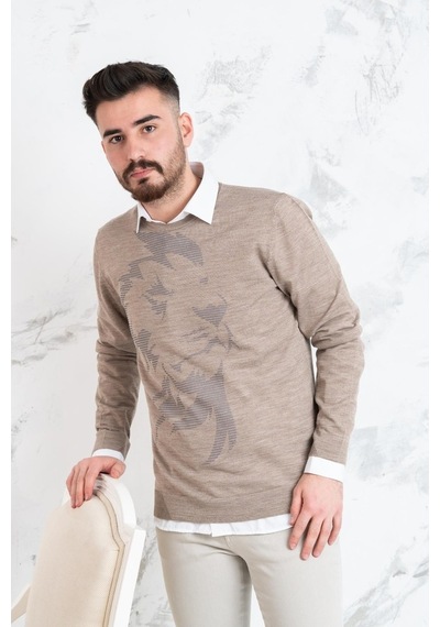 Ecer Slimfit Sıfır Yaka Ince Erkek Triko Kazak