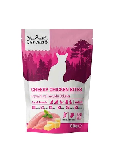 Cat Chefs Peynirli Ve Tuklu Tahılsız Kedi Ödülü 80 Gr