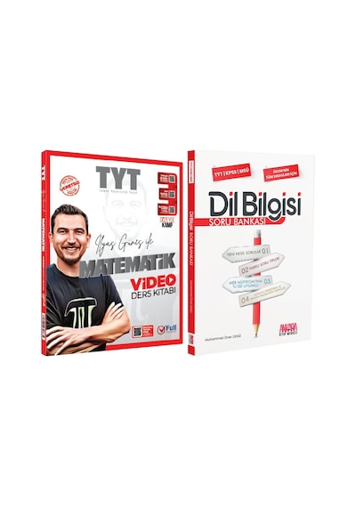Full Matematik Tyt Matematik Video Ders Kitabı Ve Akm Dil Bilgisi Soru Bankası Seti 2 Kitap