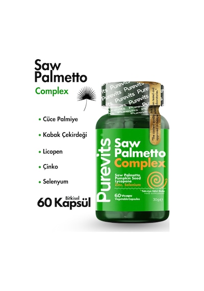 Purevits Saw Palmetto Complex 60 Kapsül