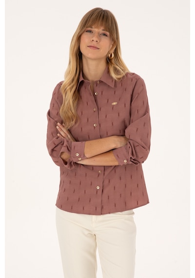 U.s. Polo Assn. Kadın Orkide Gömlek Desenli 50308707-vr221 Orkide