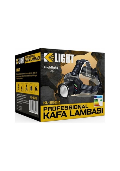 K Light Kl8502 Kafa Lambası Siyah