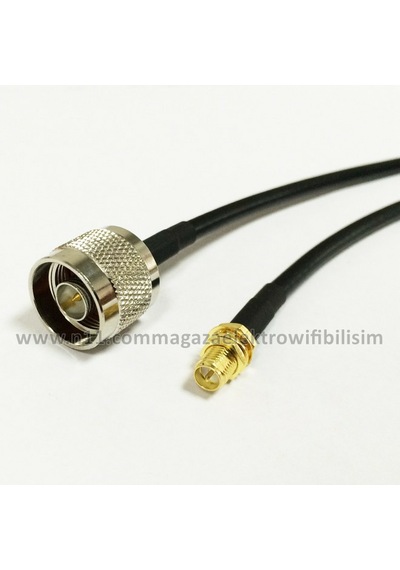 N Erkek - RP SMA Dişi Wireless Wifi Anten Kablosu 5 Metre