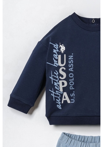 U.S. Polo Assn. Erkek Bebek Baskılı Lacivert Uzun Kol Pijama Takım Usb3163-c-v2 Usb3163-c-v2