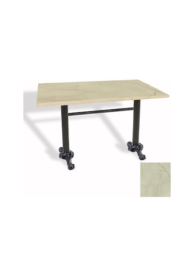 Çipa Döküm Ayak Masa 70x120 Cm - Werzalit, Wermodin Ve Allzalit Tabla - Golden Marble Çok Renkli