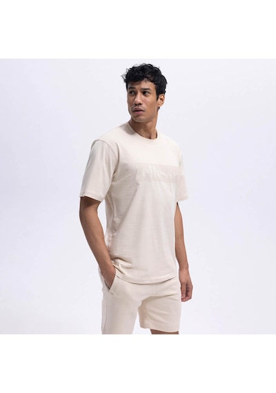 Ellesse Bisiklet Yaka Ekru Erkek T-shirt Em589 Ekru