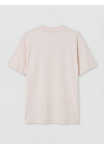 Lcw Modest Pembe Baskılı Soft Touch Kadın Tişört