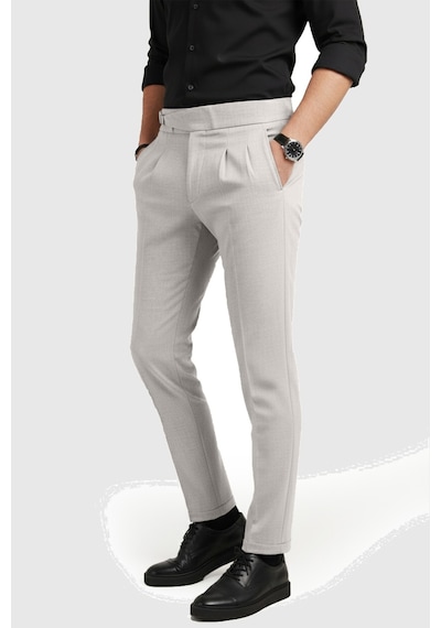 Deepsea Erkek Taş Likralı İtalyan Kesim Pileli Kemer Tokalı Şık Kumaş Pantolon 2601020 Taş Deepsea Erkek Taş Likralı İtalyan Kesim Pileli Kemer Tokalı Şık Kumaş Pantolon 2601020 Taş