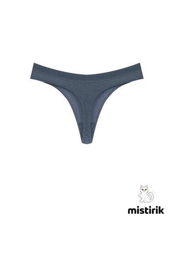 Paulo Model Fitilli Tanga Slip Iz Belli Etmez Külot Mavi Renk Mavi
