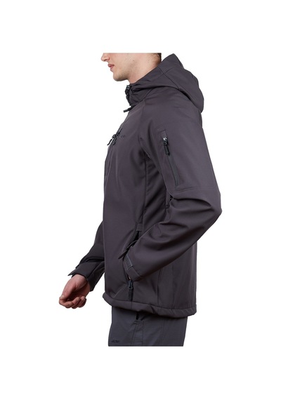 Alpinist Peak Softshell Erkek Outdoor Mont Antrasit 001
