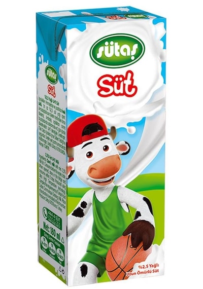 Sütaş Yağlı Süt 180 Ml X 24 Adet