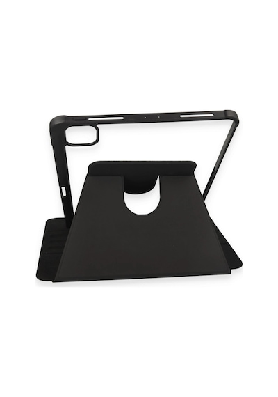 Apple Uyumlu iPad Pro 11 2021 Kılıf Ling 360 Kalemlikli Tablet Kılıf - Siyah Diğer