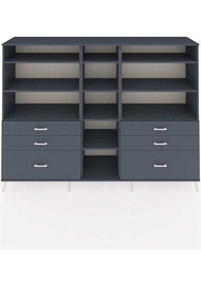 Hyperion Dolap 10 Raflı 6 Çekmeceli 220x44x163 Antrasit-antrasit Antrasit-antrasit Hyperion Dolap 10 Raflı 6 Çekmeceli 220x44x163 Antrasit-antrasit Antrasit-antrasit