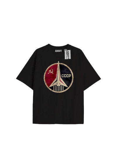 Adrift Kod Presss Unisex Siyah Cosmos Cccp Sovyetler Birliği T-shirt 266710tt Siyah