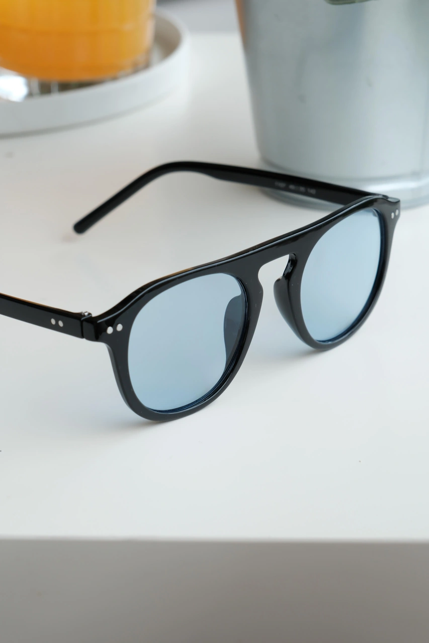 Royal Eyewear Re1107 Siyah Mavi Güneş Gözlüğü Siyah - Mavi