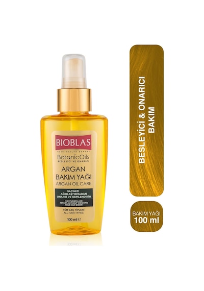 2 Adet Bioblas Saç Bakım Yağı Botanic Oils 100 Ml Argan