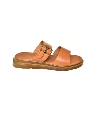 Fox Shoes U291099503 Taba Hakiki Deri Kadın Terlik Taba-hakiki Deri Çok Renkli