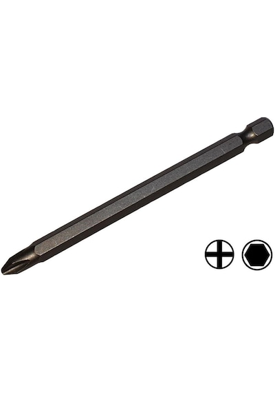 Tomax Yıldız Mıknatıslı Manyetik Bits Matkap Ucu Pozidriv Pz2x150