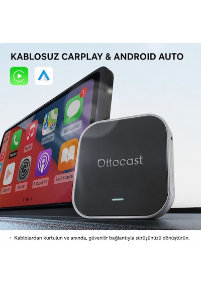 Aibox E2 Android 13,4+64gb Sm6115,cloud Sım,kablosuz Carplay&android Oto,play Store Araç Android Box Diğer