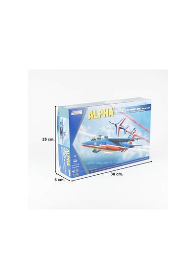 Kinetic K48064 1/48 Ölçek, Alpha Jet Patrouille De France 2017 2-in-1 Savaş Uçağı, Plastik Model Kiti-56339