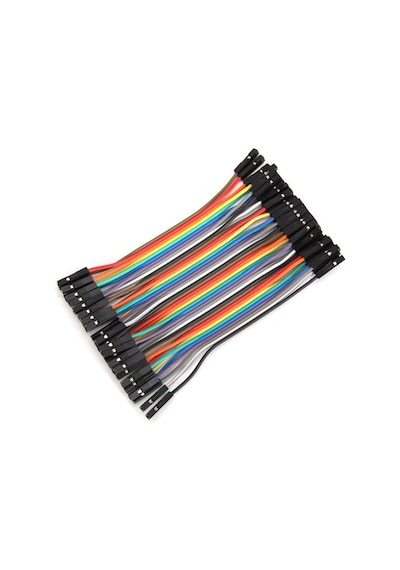 Robizstore-10Cm 40 Pin Dişi Dişi Dupont Kablo Breadboard Jumper Ayrılabilir