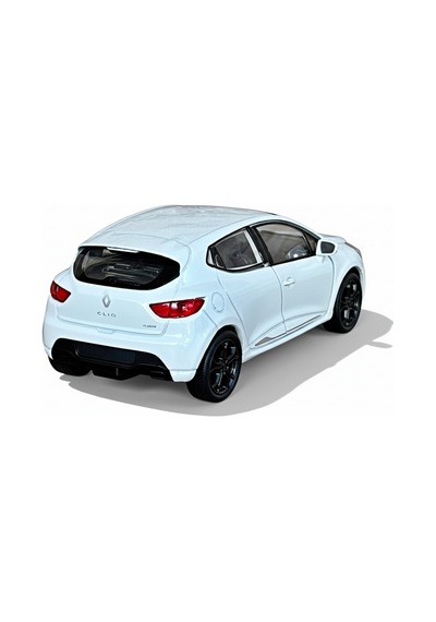 Beyaz 1:34 Ölçek Die Cast Kapıları Açılır Lisanslı Renault Clio Rs Oyuncak Metal Model Araba Çok Renkli
