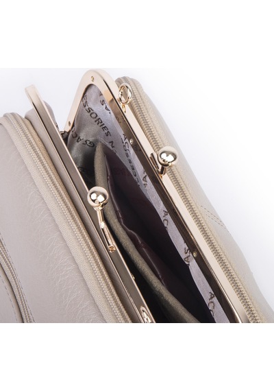 Nas Bag Burslu Klipsli Vintage Omuz Ve Çapraz Çanta 23x20 Cm Ebatlarındadır Kum Victoria Kum