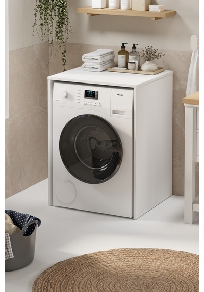 Çamaşır Makinası Dolabı Kurutma Makinası Dolabı Banyo Dolabı Pınar Beyaz Beyaz