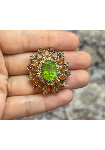 Allahverdi Türkmen Peridot Elmas Yüzük