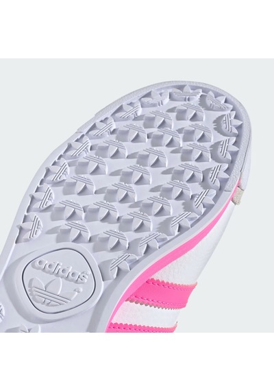 Adidas Samoa J Leather Unisex White Pink Sneaker Hakiki Deri Günlük Spor Ayakkabı Beyaz Pembe