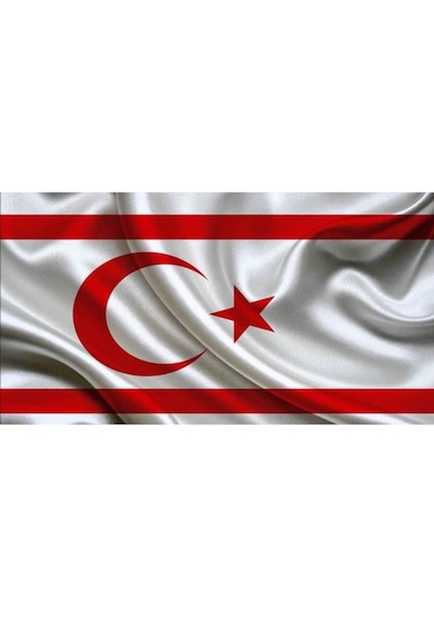 Kıbrıs Milli Gönder Bayrağı 300X400CM Raşel Dijital Baskı