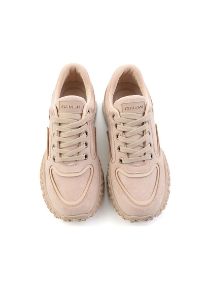 Bambi Bej Süet Kadın Sneaker K01313003272