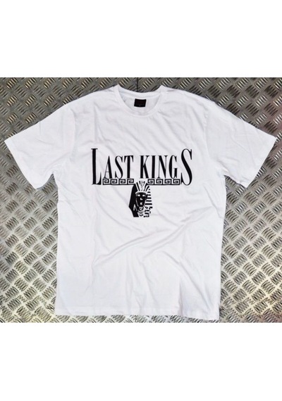 Stoned&Fame Last King Baskılı T-shirt Beyaz