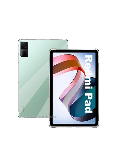 Xiaomi Redmi Pad Tablet Uyumlu Kılıf Darbe Önleyici Anti Shock Şeffaf Silikon Kapak 128gb Arka Kapak