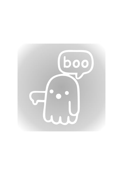 Ghost Hayalet Boo Sticker Oto Araba Sticker Cam Sticker