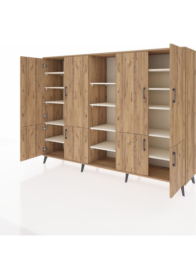 Hyperion Dolap 14 Raflı 8 Kapaklı 220x44x163 Çam-çam/aytaşı Çam-çam/aytaşı Hyperion Dolap 14 Raflı 8 Kapaklı 220x44x163 Çam-çam/aytaşı Çam-çam/aytaşı