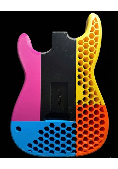 Özel Tasarım 3d Baskı Stratocaster Gitar Gövdesi