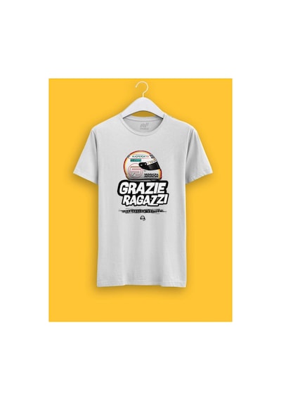 Tarzsokak Sebastian Vettel Grazie Ragazzi T-shirt Beyaz