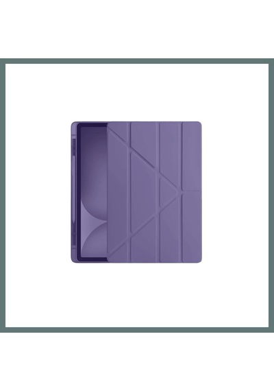 Bezos Apple iPad Uyumlu Pro 11 2024 Kılıf Kalemlikli Hugo Tablet Kılıfı - Mor Ventra