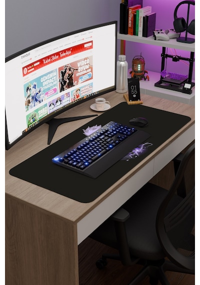 Naruto Anime V3 - 90x40 Xxl Gaming Kauçuk Kaymaz Taban Mouse Pad Fare Altlığı