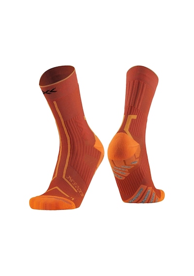 X-bıonıc X-bionic X-socks Trailrun Terraskin Expert Crew Unisex Kırmızı Koşu Çorabı Bro0