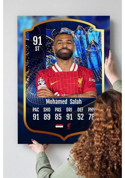 Futbolcu Fut Card Mdf Tablo Serisi Seti Çok Renkli - 713607485 Çok Renkli