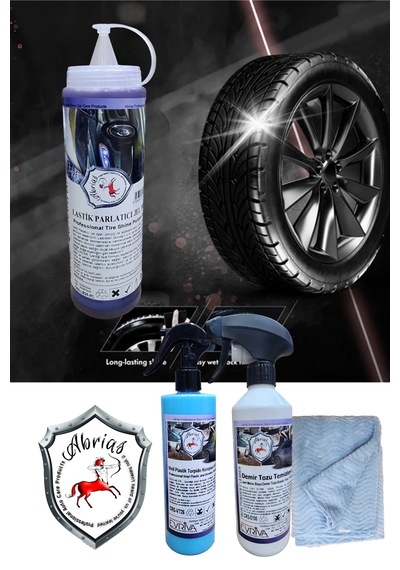 Vinil Demir Tozu Temizleyici Ve Lastik Jel Parlatıcı 3lü Set
