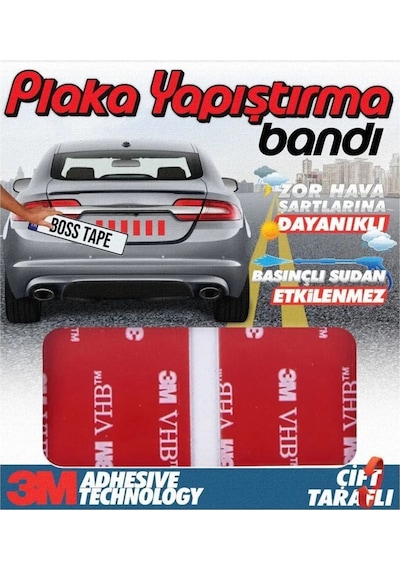 3m Plaka Yapıştırma Bandı, 12 Adet Otomobil Motosiklet Kamyon Plaka Yapıştırma, Bant