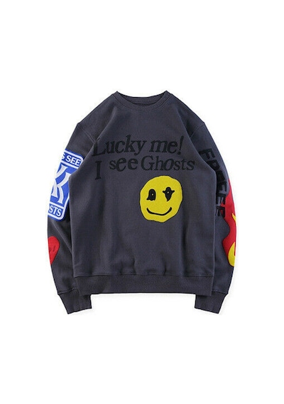 Madmext Mad Girls Antrasit Baskılı Oversize Sweatshirt Mg1207 Antrasit