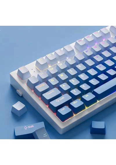 Gradient Mekanik Klavye Oem Profil Rgb Tuş Takımı Pbt
