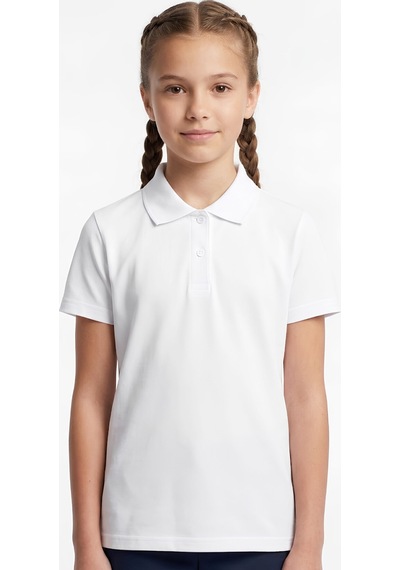 Modanino 2'li T-shirt -%100 Pamuk Ve Okul Tarz- Kız Çocuk 5-16 Yaş 12727at Beyaz