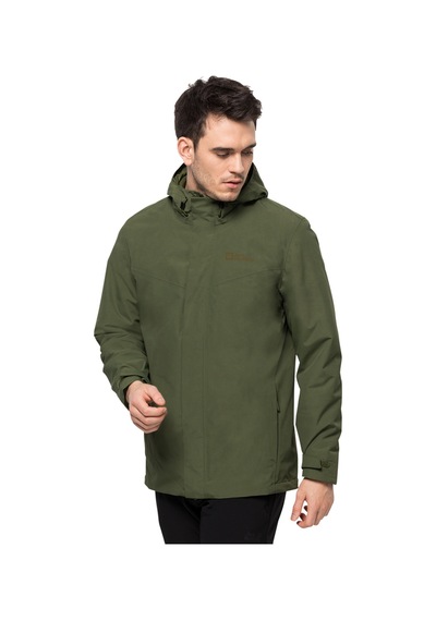 Jack Wolfskin Altenberg 3in1 Erkek Yeşil Outdoor Ceketi Erkek Outdoor Ceketi S10 S10