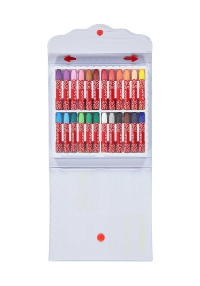 Bubu Pastel Boya 24 Renk Çantalı Pvc Standart