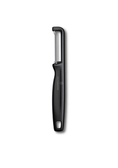 Victorinox Iota Tırtıklı Kenar Çift Taraf Siyah Soyacak 001 Siyah